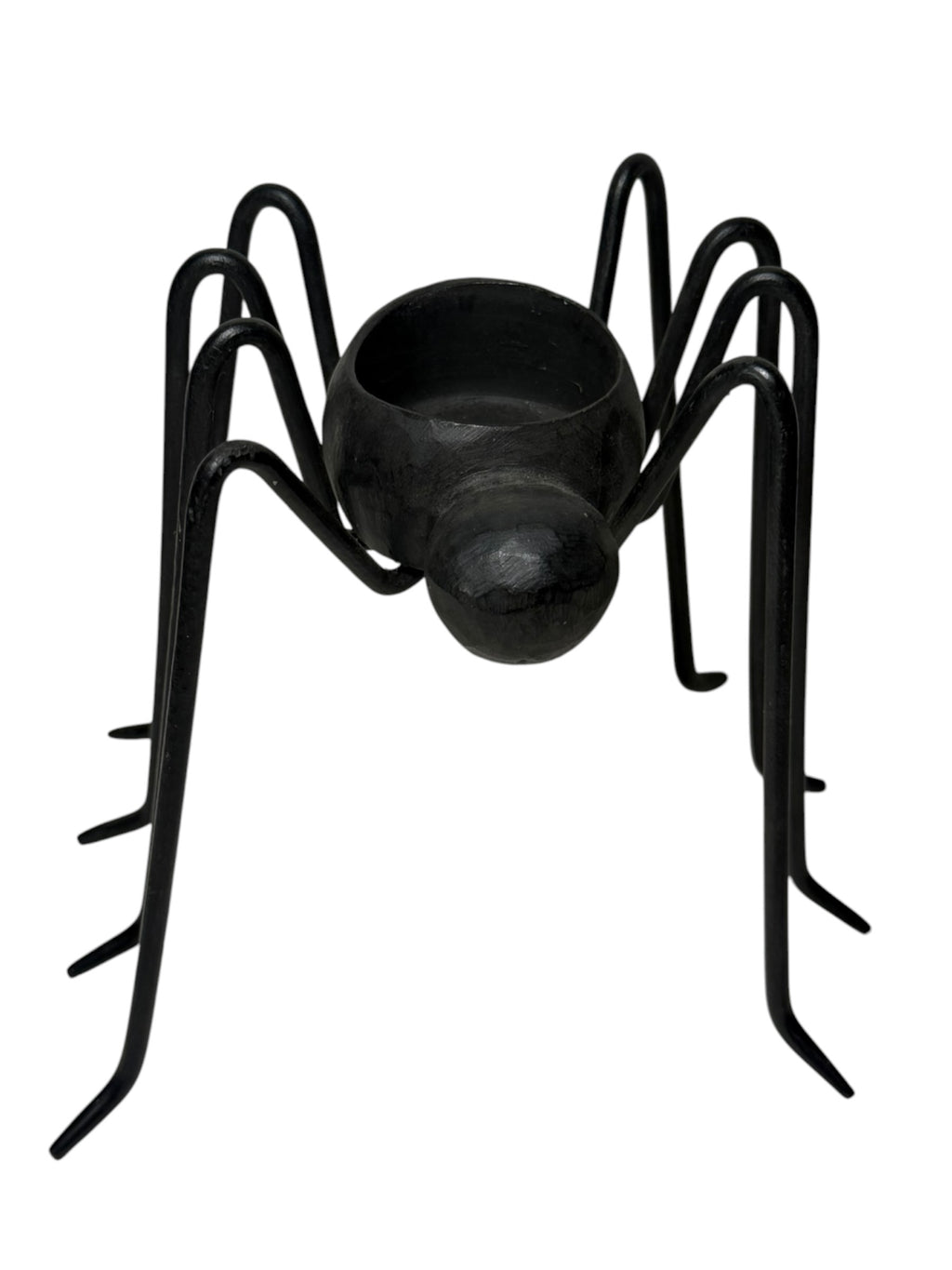 Set of 2 Metal Spider Tealight Candle Holders - Halloween Decor - 2 Sizes