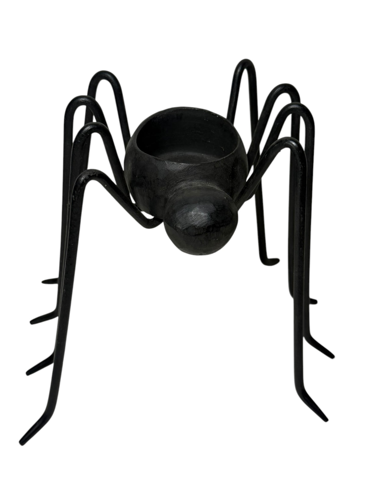 Set of 2 Metal Spider Tealight Candle Holders - Halloween Decor - 2 Sizes