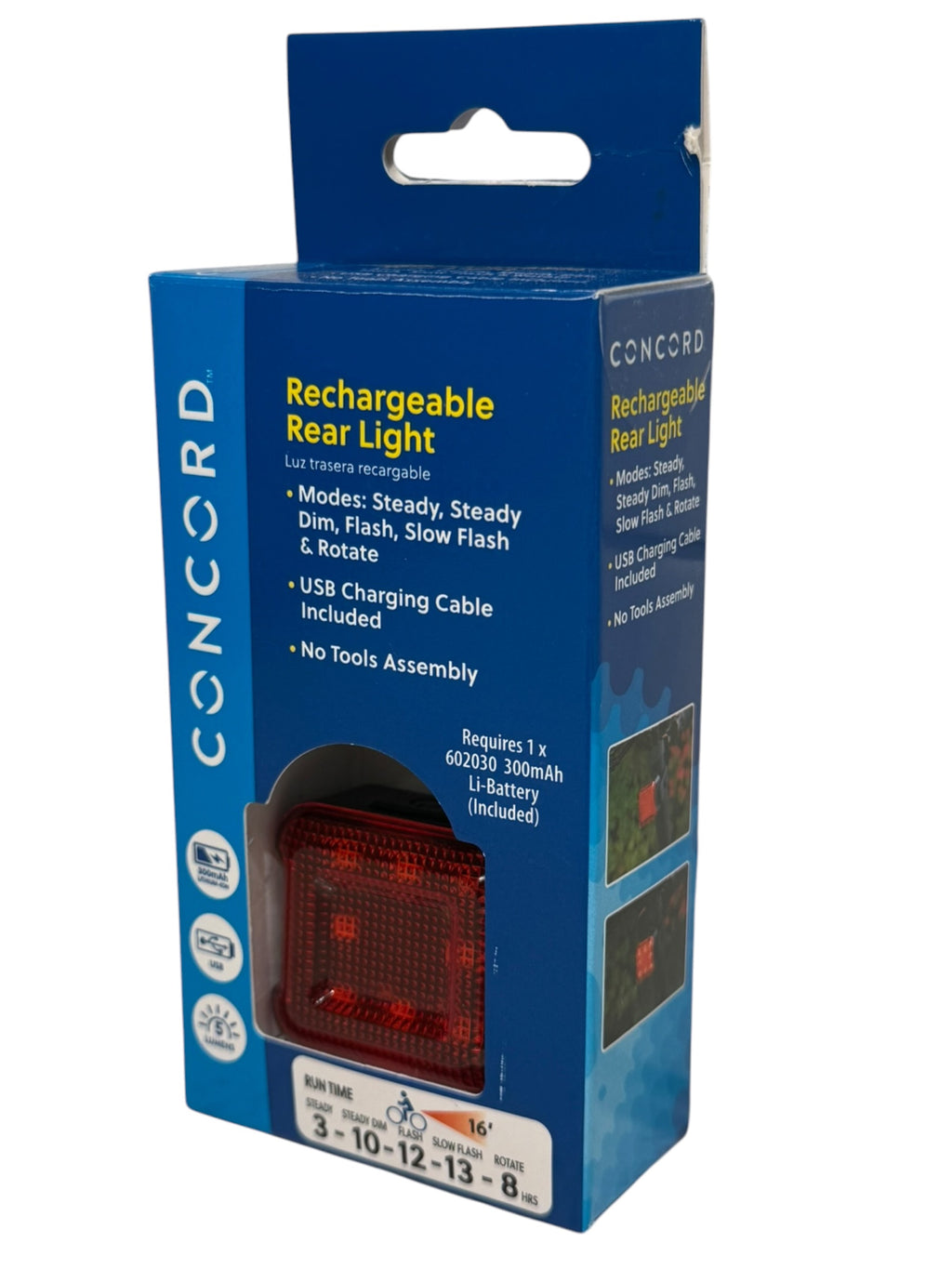 Concord Rechargeable Rear Bicycle Light