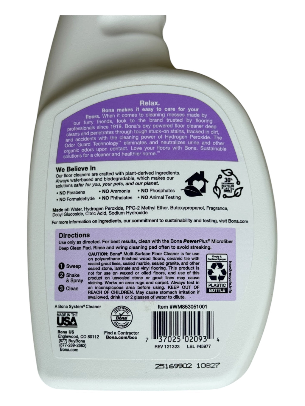 Bona Pet System Multi-Surface Floor Cleaner Dog Formulation