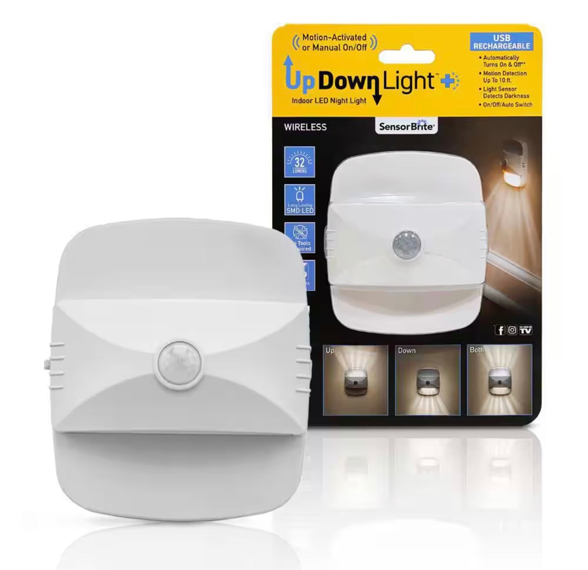 Sensor Brite Up Down Light Indoor LED Night Light