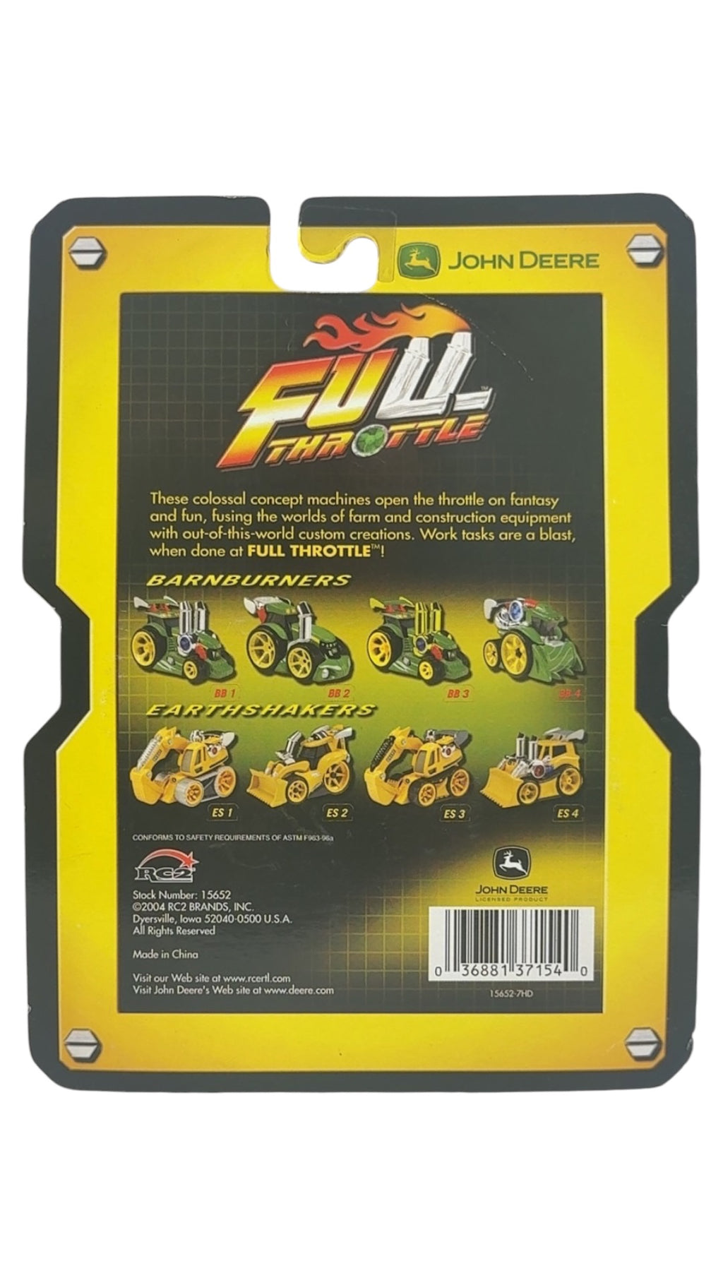 ERTL Full Throttle Barnburners John Deere BB 4