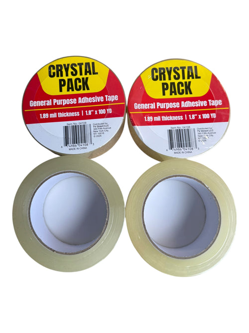 4-Pack Crystal Pack General Purpose Adhesive Tape