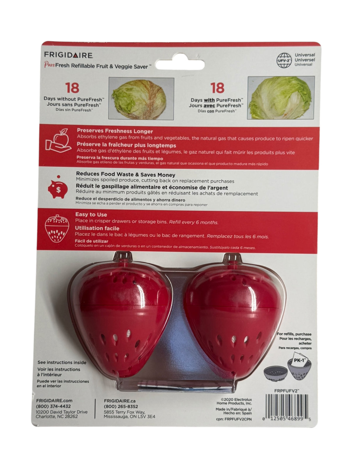Frigidaire PureFresh Refillable Fruit & Veggie Saver