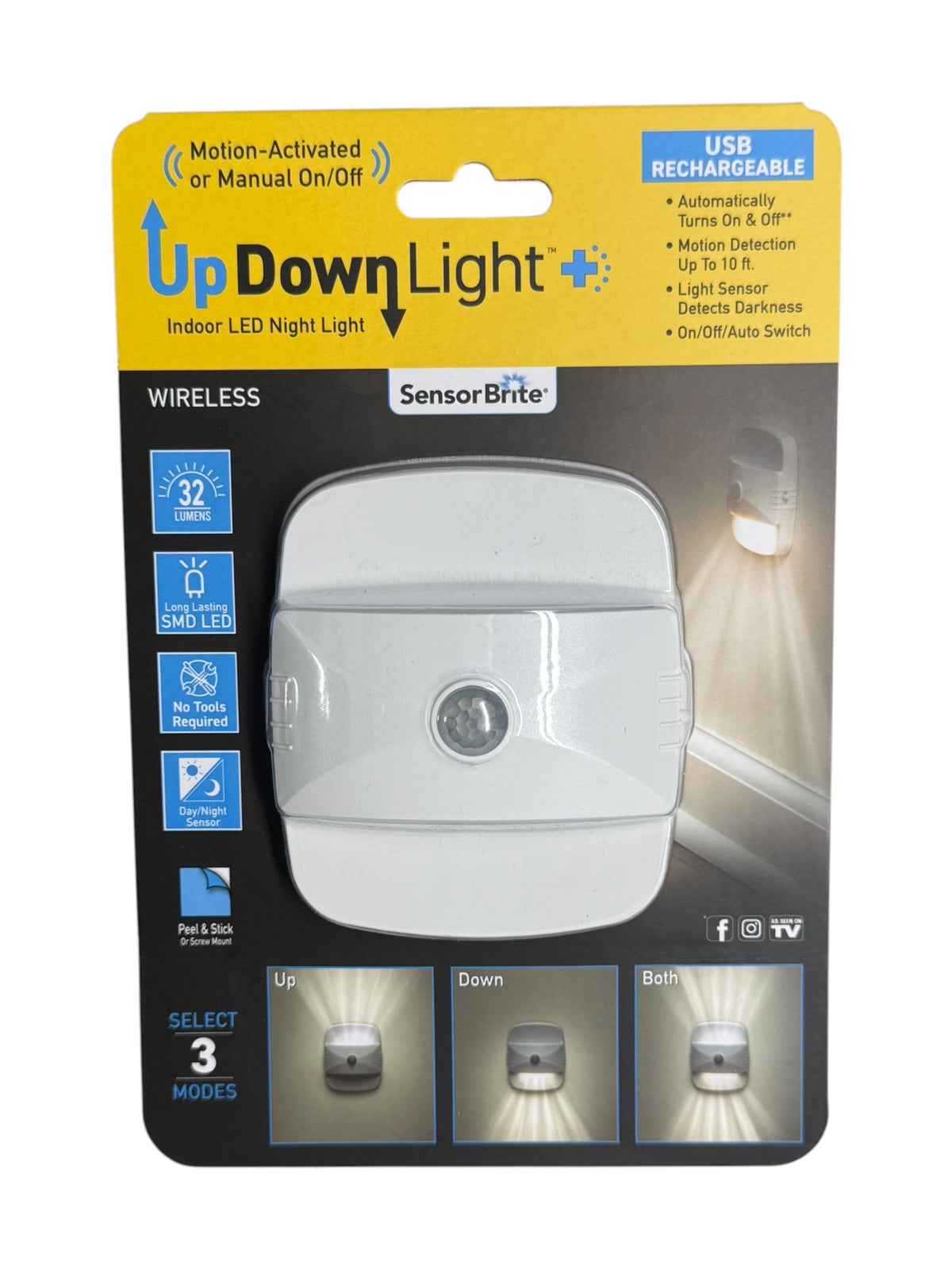Sensor Brite Up Down Light Indoor LED Night Light