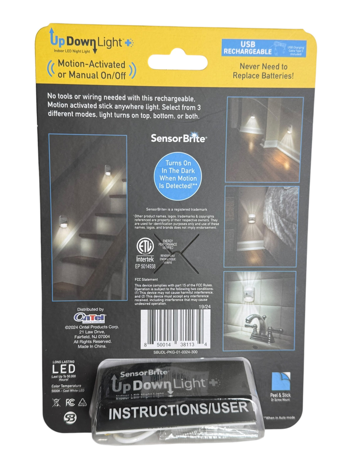Sensor Brite Up Down Light Indoor LED Night Light