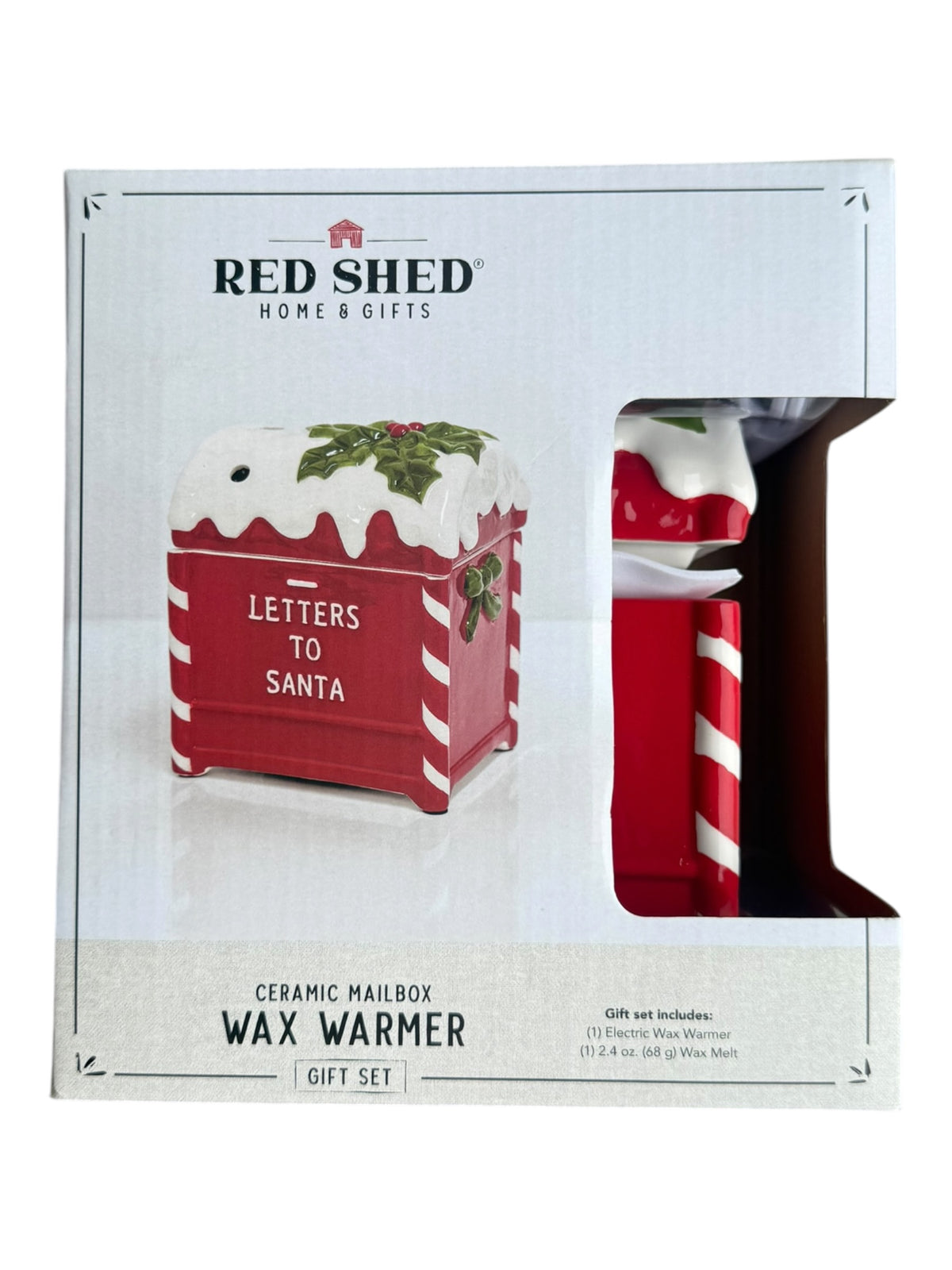 Red Shed Home & Gifts - Letters To Santa - Ceramic Mailbox Wax Warmer