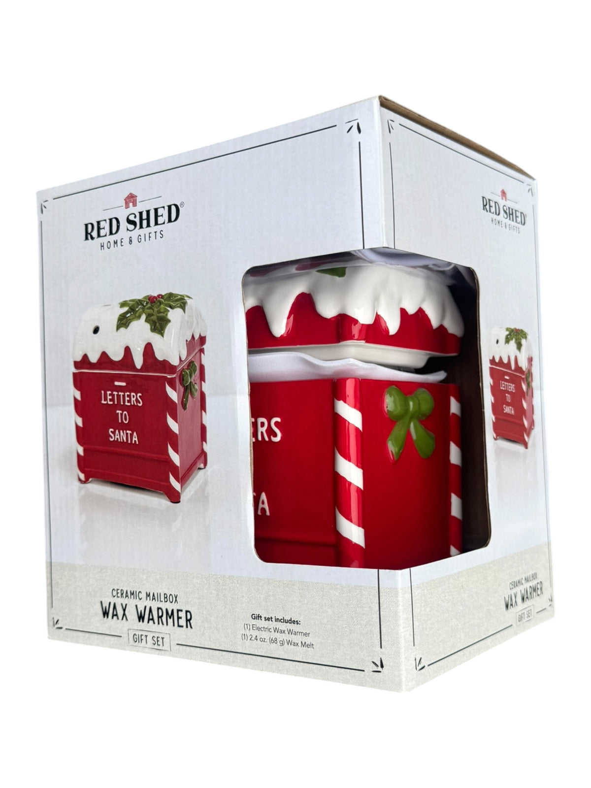 Red Shed Home & Gifts - Letters To Santa - Ceramic Mailbox Wax Warmer