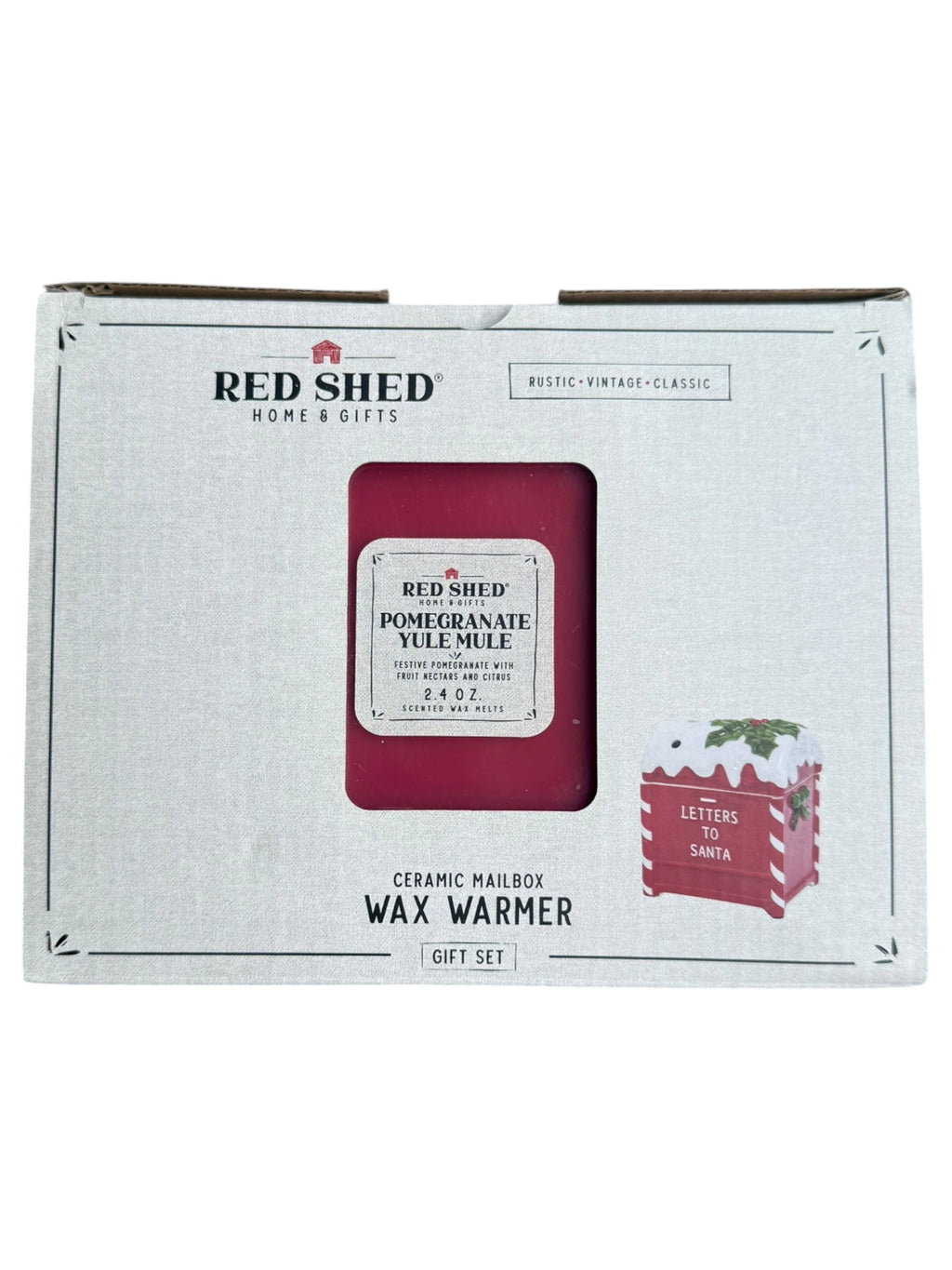 Red Shed Home & Gifts - Letters To Santa - Ceramic Mailbox Wax Warmer