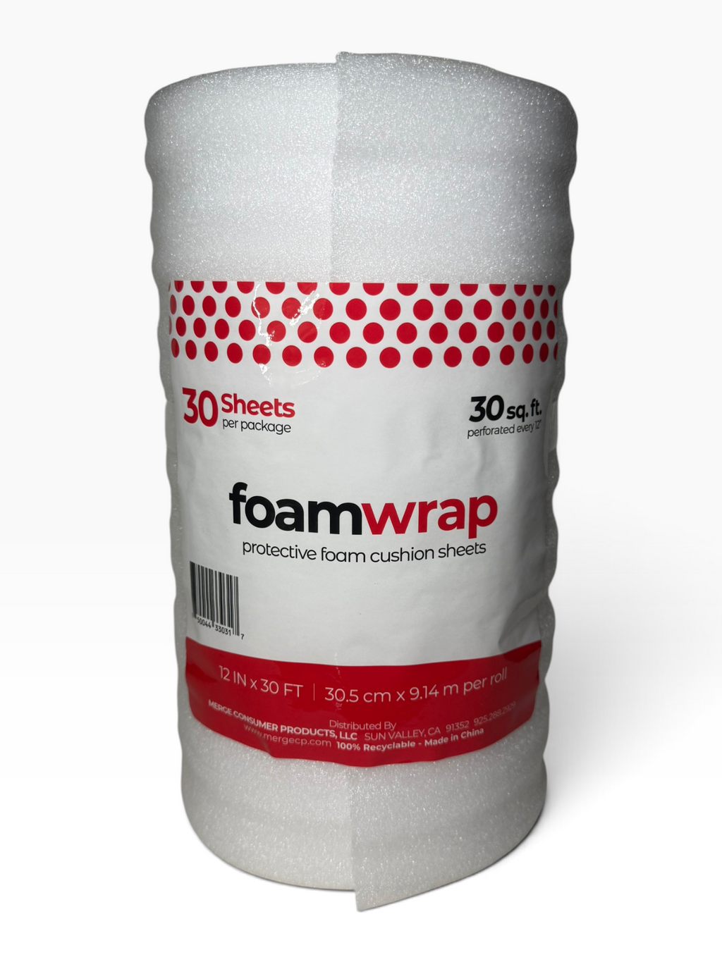 Foamwrap Protective Foam Cushion Sheets 12 in x 30 ft